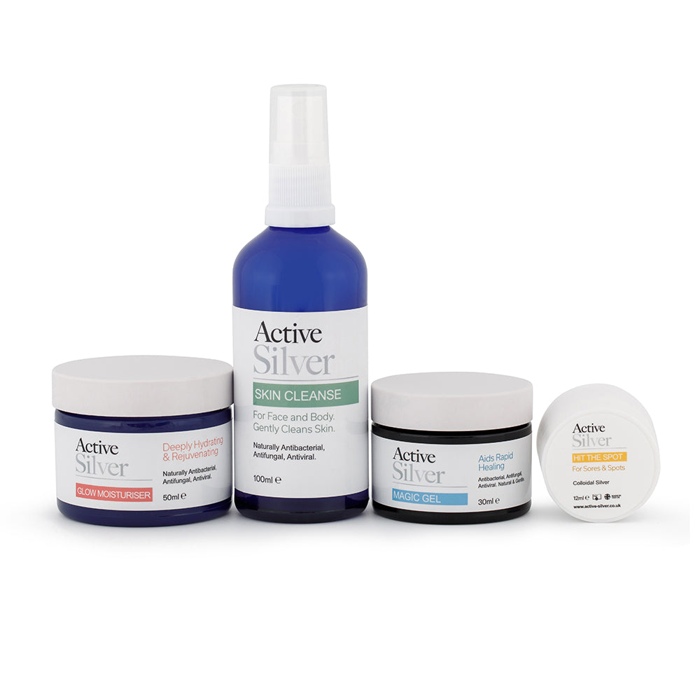 Spot and Acne Set with GLOW Moisturiser - Active Silver