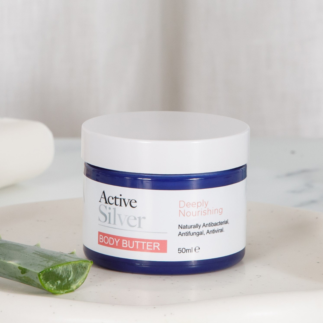 Active Silver Body Butter 50ml In Bathroom