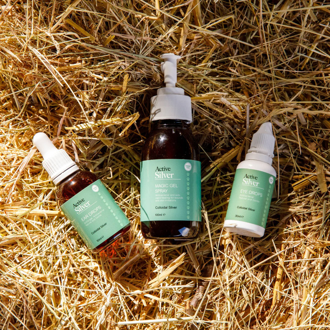 Active Silver Essential Animal Kit Products On Straw