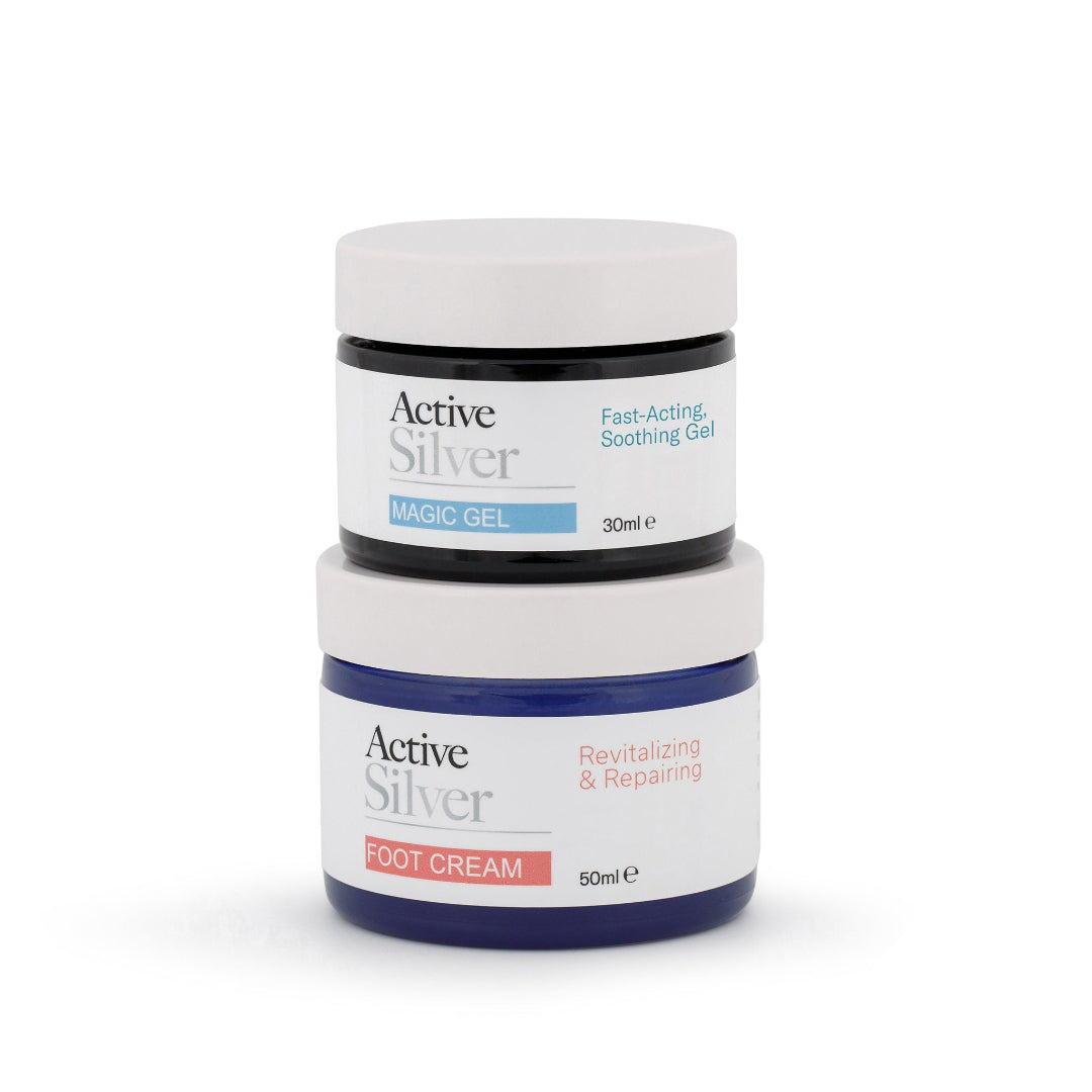 Active Silver Foot Cream 50ml And Magic Gel 30ml Duo Stacked