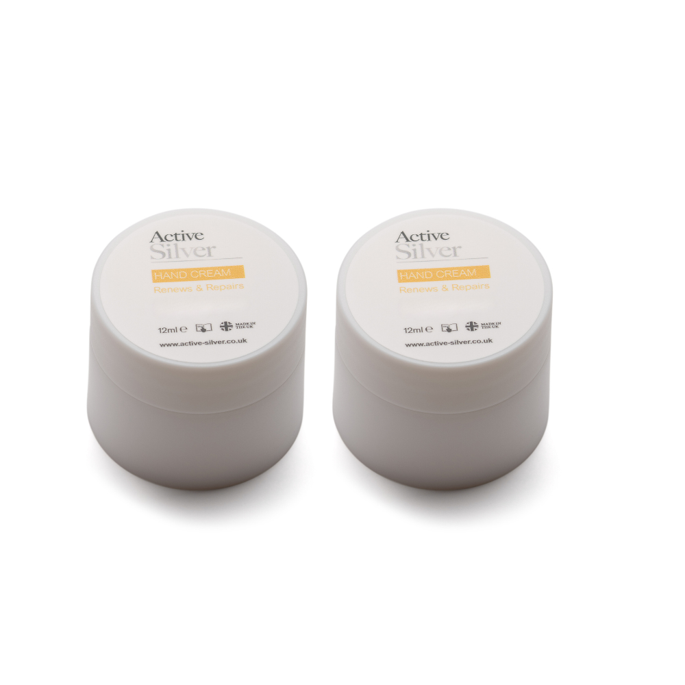 Active Silver Hand Cream 2x 12ml Pots