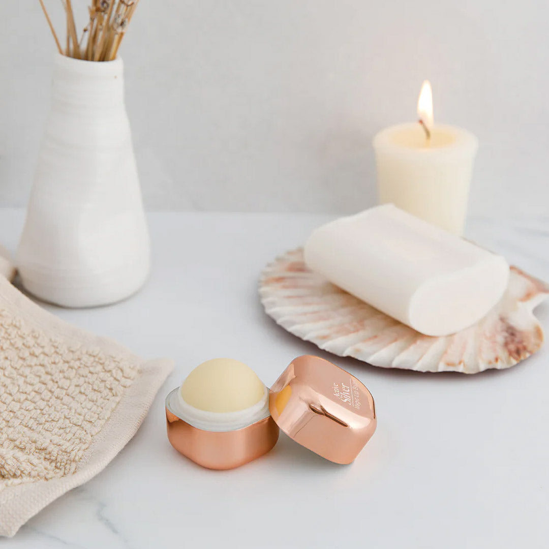 Active Silver Magic Lip Balm Rose Gold In Bathroom