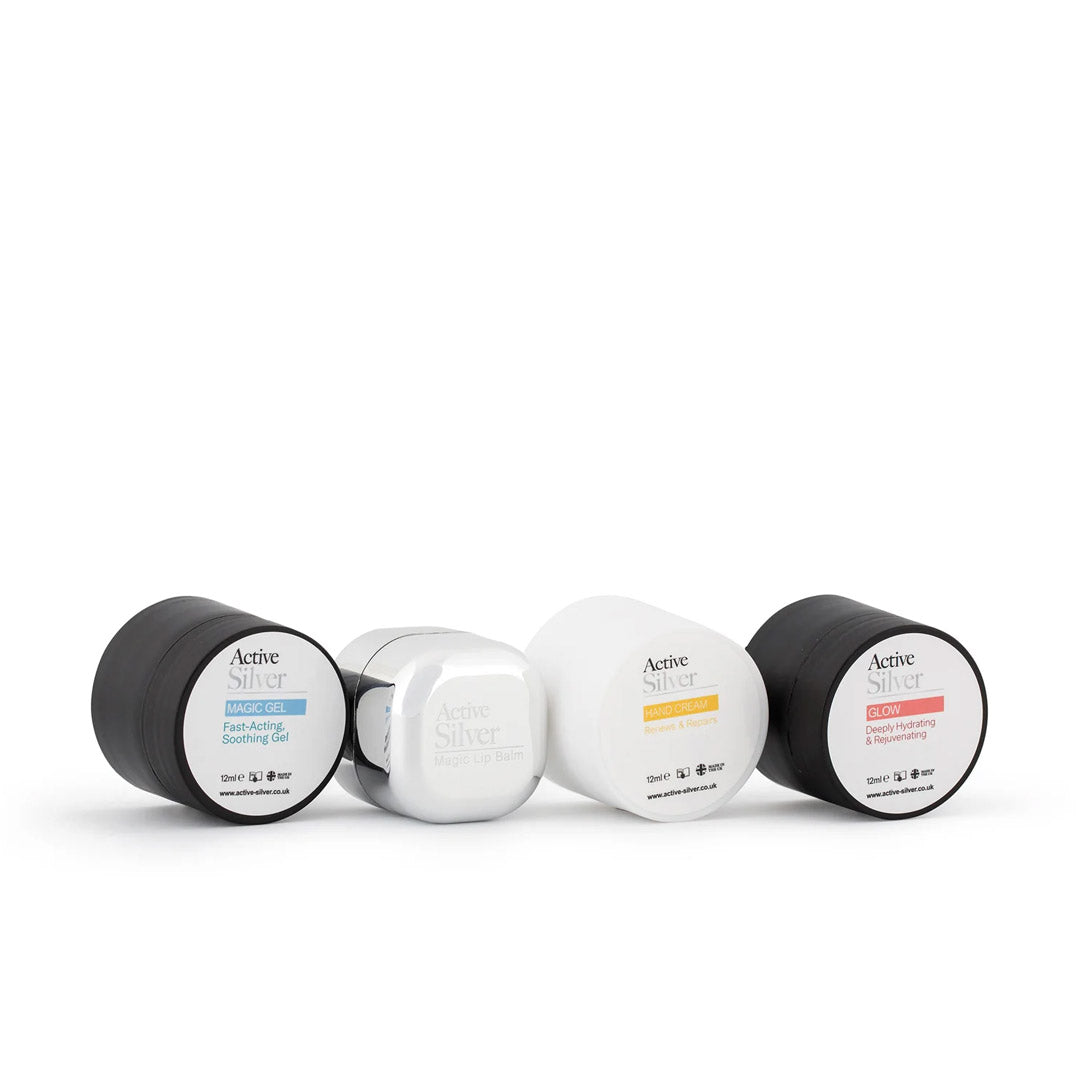 Active Silver Gift Set on white background