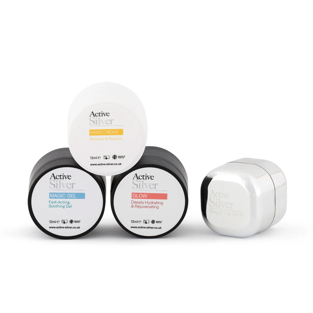 Active Silver Gift Set on white background