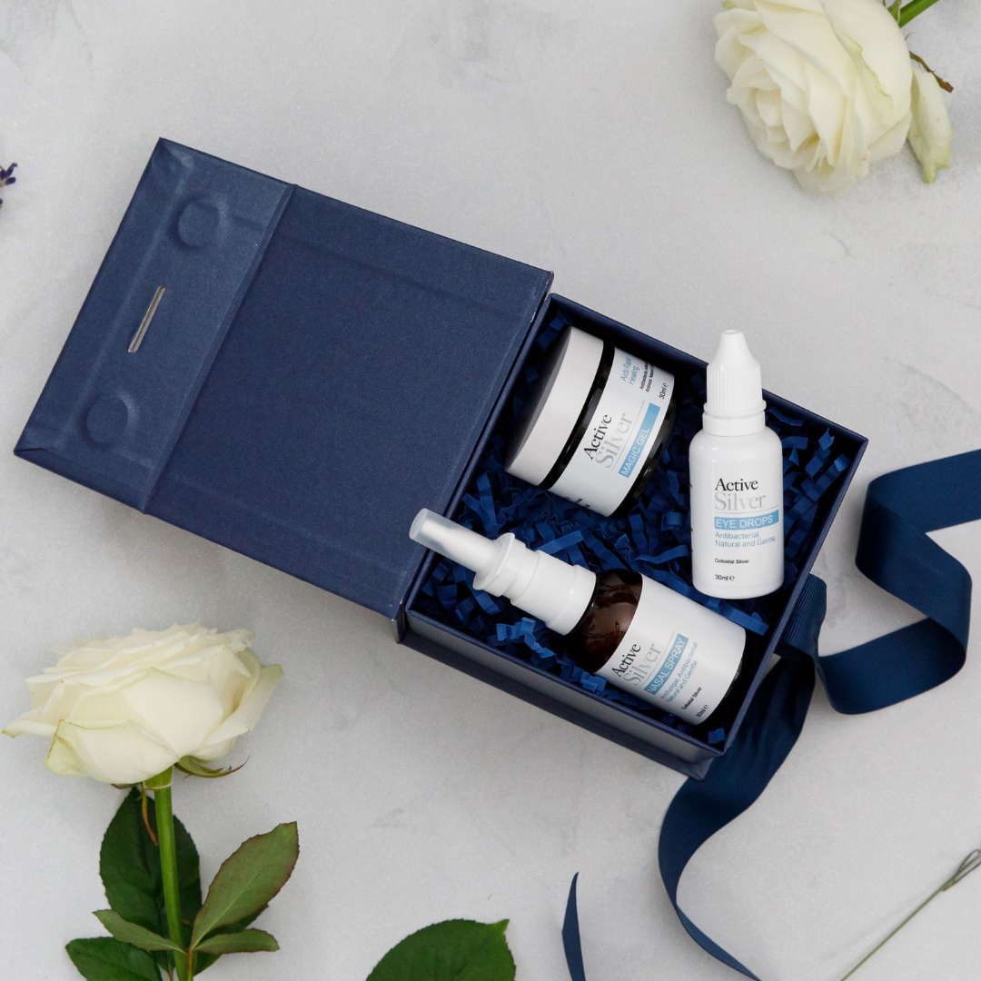 Active Silver Natural Relief Set Gift Box