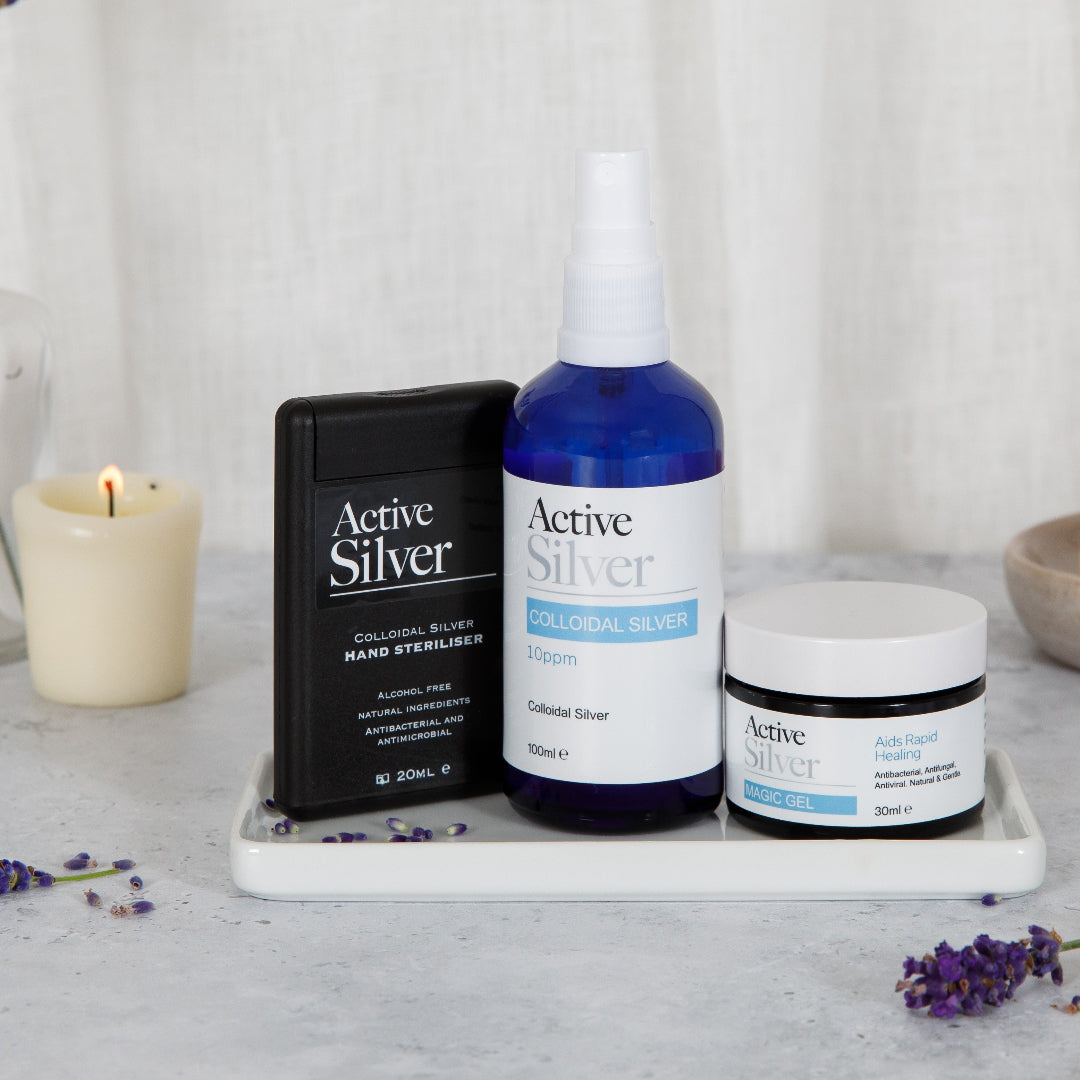 Active Silver Travel First Aid Kit In Bathroom