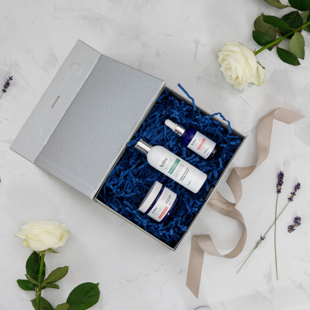 Active Silver Daily Facial Bundle in a gift box