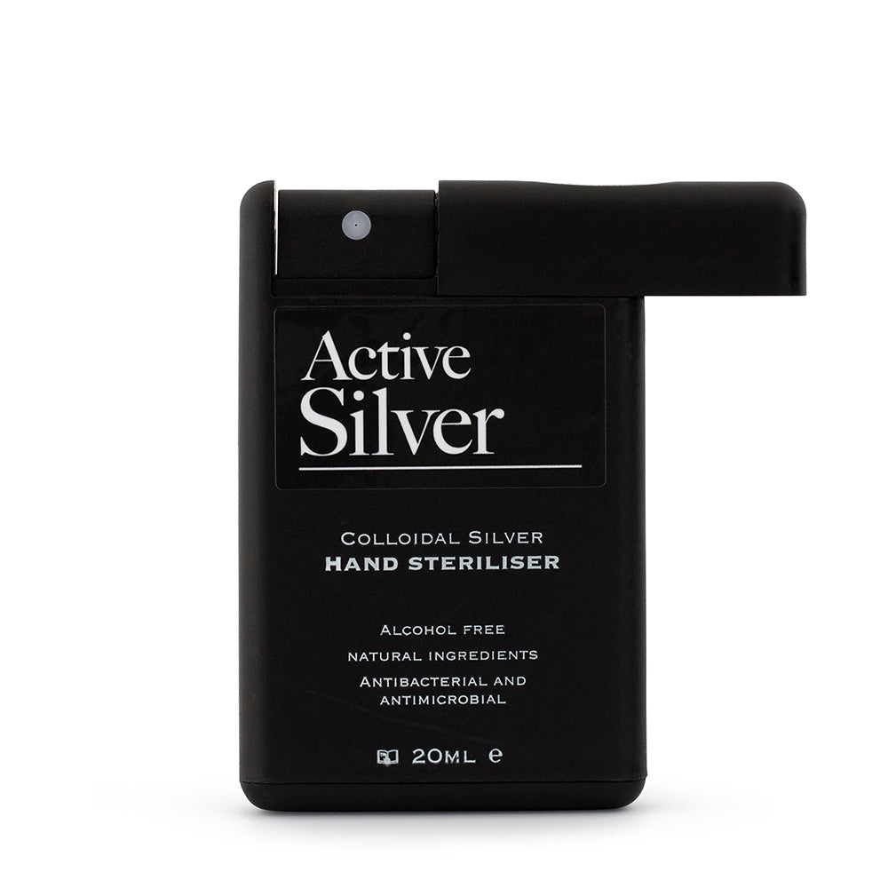 HAND STERILISER Open Lid - Active Silver