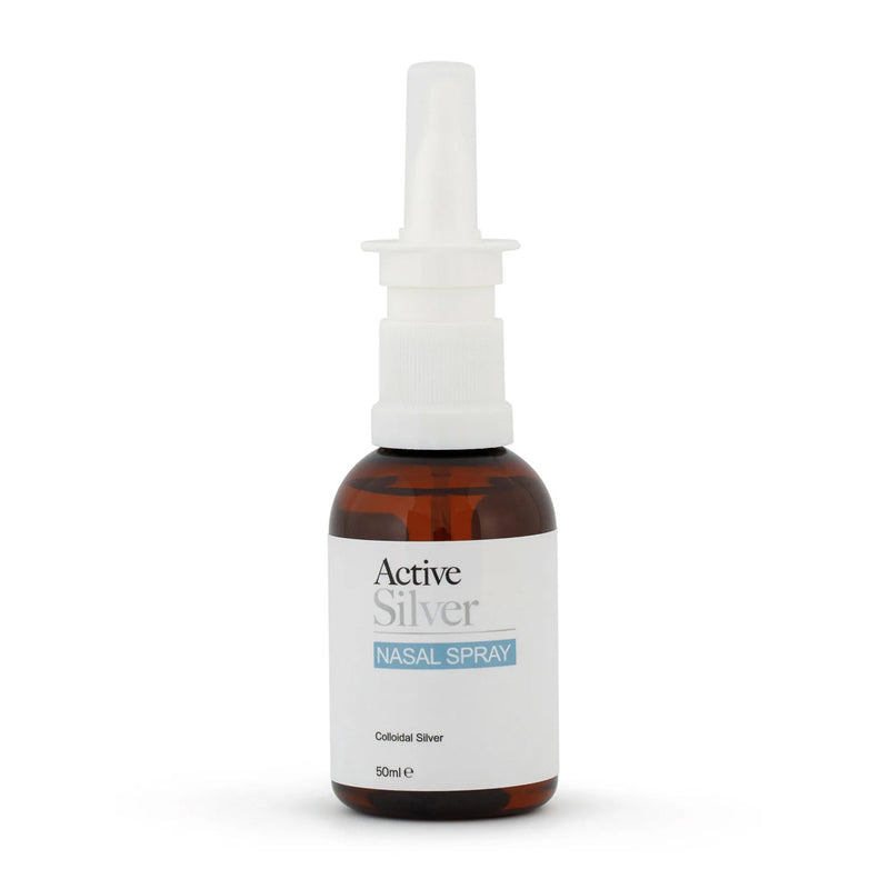 Nasal Spray 50ml bottle – 10ppm Colloidal Silver Gentle nasal spray for comfort and relief. Popular for hay fever season