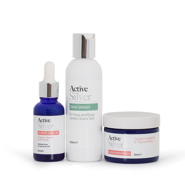Active Silver Daily Facial Set bundle for daily skincare